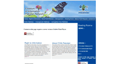 Desktop Screenshot of foiapakistan.com